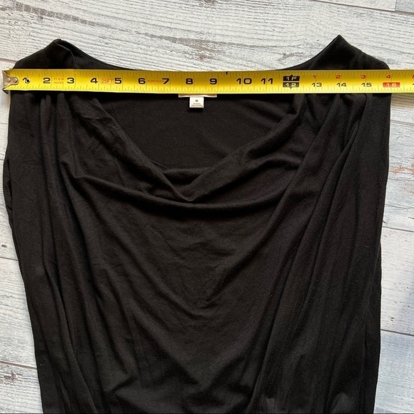 GAP DESIGNED & CRAFTED WOMEN’S SLEEVELESS DRAPE BLACK MINI DRESS SIZE‎ M - Picture 9 of 11